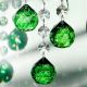 Suncatchers Crystals Ball Green Prism Window Hanging